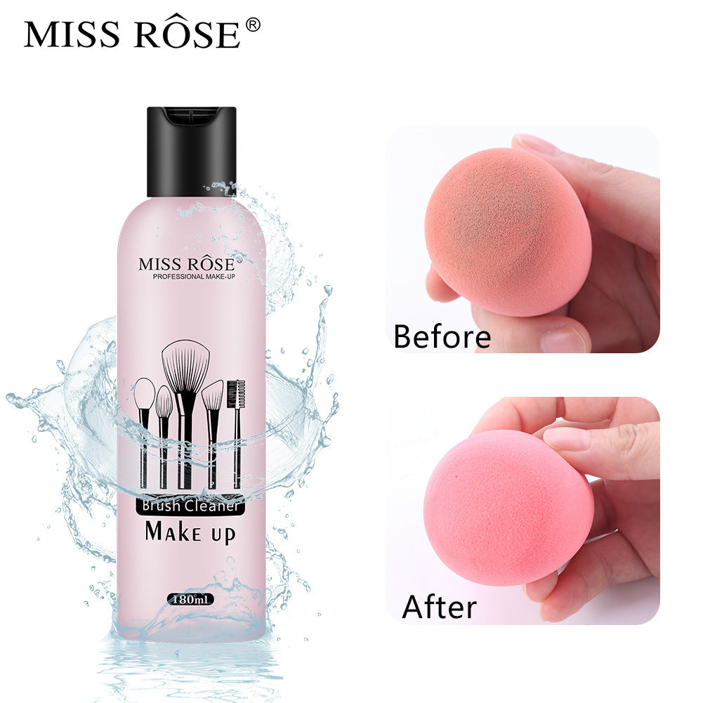 MISS ROSE Powder Puff Cleaning Liquid Cleaning Brush Liquid Makeup Brush Beauty Tool Powder Puff Cleaning Liquid